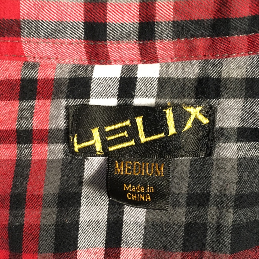 Helix brand, Flannel Shirt. Size Medium - Picture 3 of 3